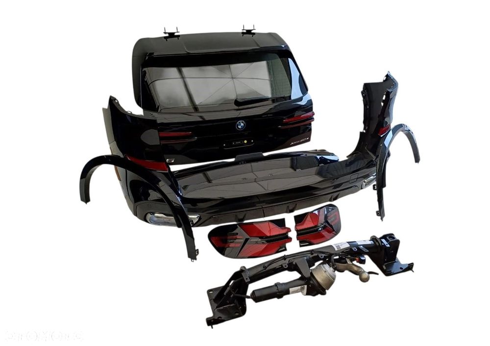 BMW X5 G05 ZDERZAK KLAPA LAMPY HAK TYŁ KOMPLETNY Black Sapphire metallic 475 - 4