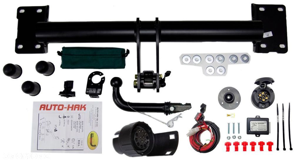KOMPLETNY AUTOMATYCZNY HAK HOLOWNICZY + MODUŁ 7PIN + ADAPTER 7/13P BMW X5 E70 F15 2013 do 2018 - 4