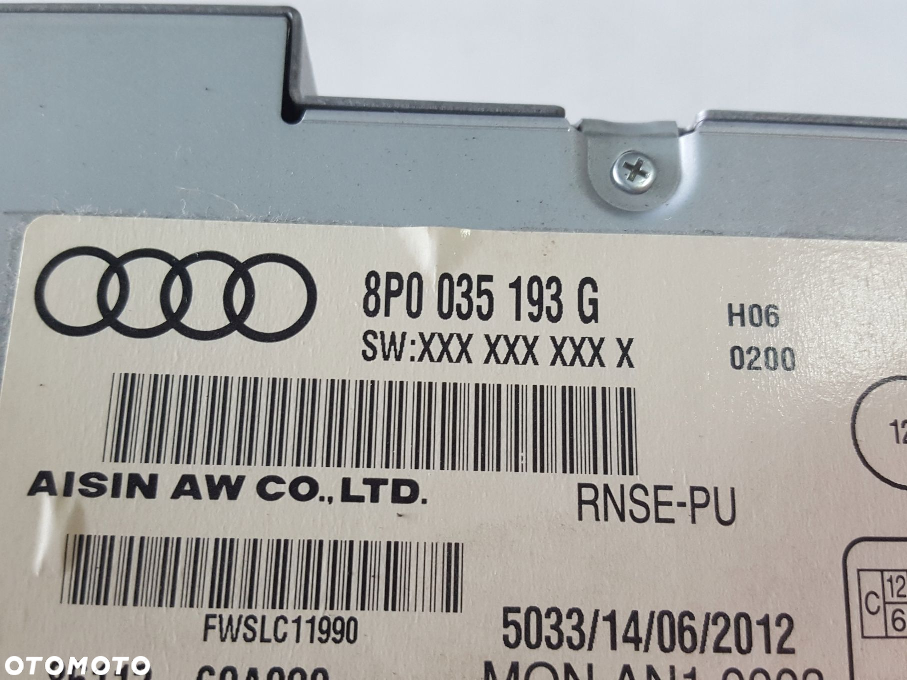 AUDI A3 8P LIFT 08-12r NAWIGACJA RADIO 8P0035193G - 5