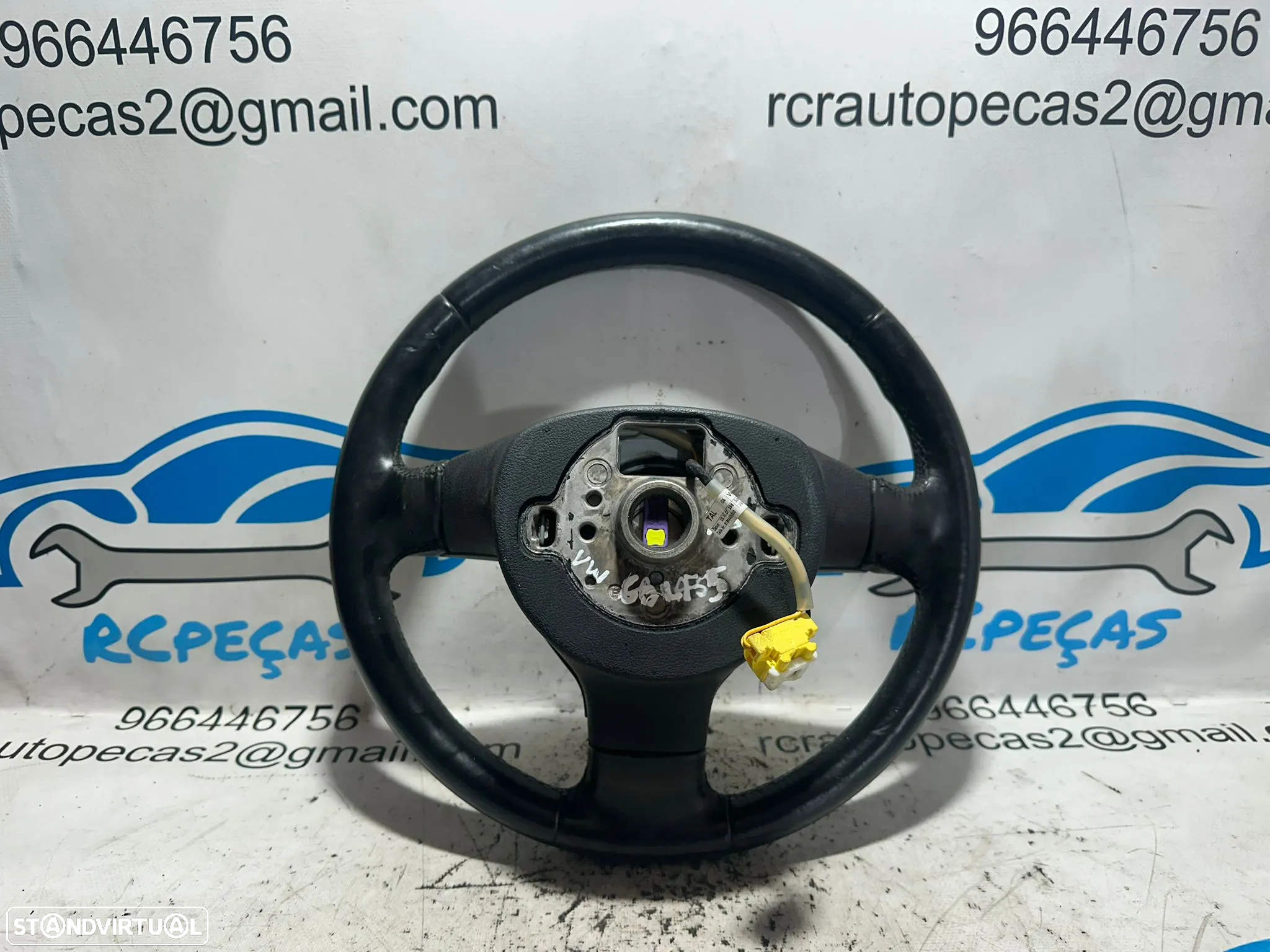 .Volante Pele Original VW Volkswagen Golf V 5 MK5 1K0419091EQ - 6