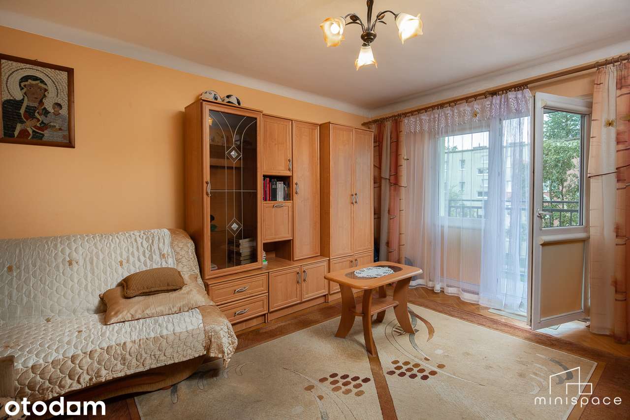 Kawalerka 34,4 m² z dużym balkonem – ul. Kusocińskiego | 2 piętro