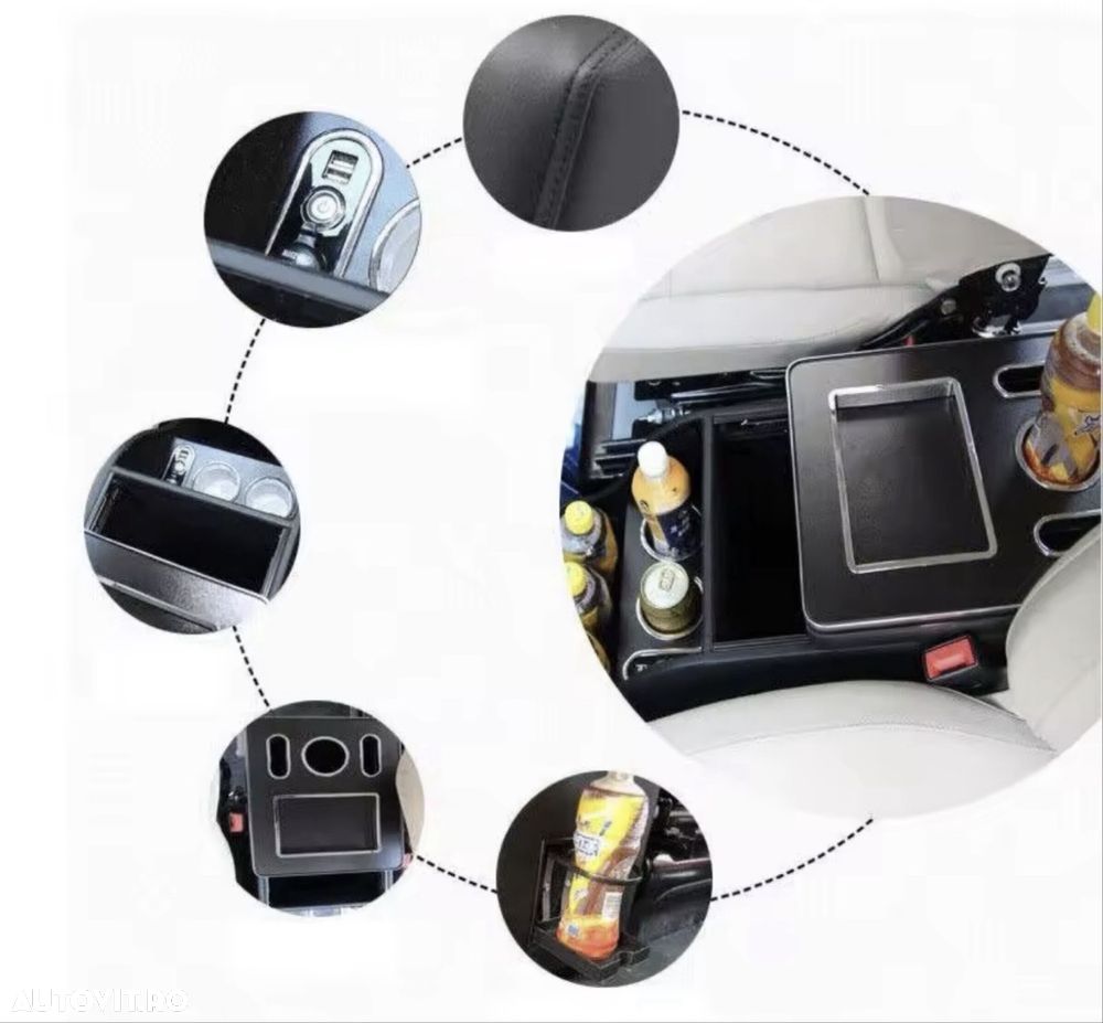 Cotiera Cutie Depozitare Caseta Suport LED Mercedes Vito W447 2014- - 3