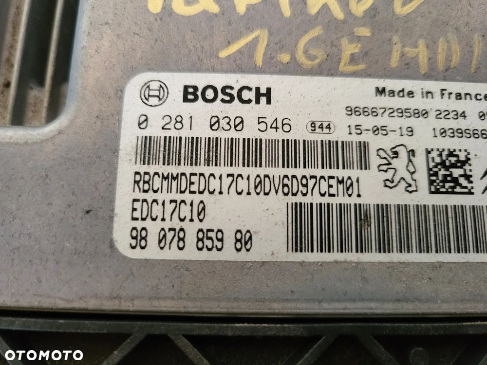 Sterowni komputer silnika Peugeot Citroen 1.6 E HDI - 2