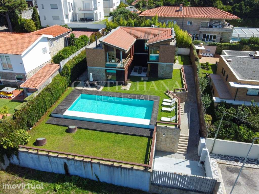 Moradia T6 com vista rio/mar piscina e jardim na Afurada - Grande imagem: 5/47