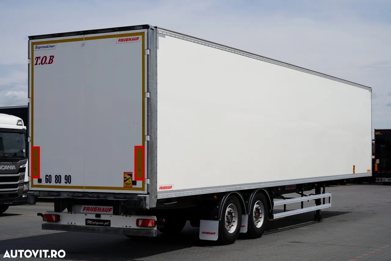 Fruehauf CONTAINER / KOFFER / AXE SAF / 2 AXE / PODEA RESISTENTĂ: ȘINĂ DIN SCADĂ - 6