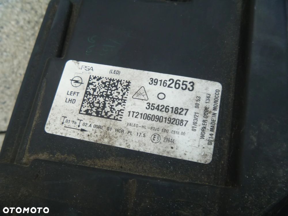 OPEL CORSA F LAMPA FULL LED PRAWA LEWA ORYGINAŁ IDEALNA - 9