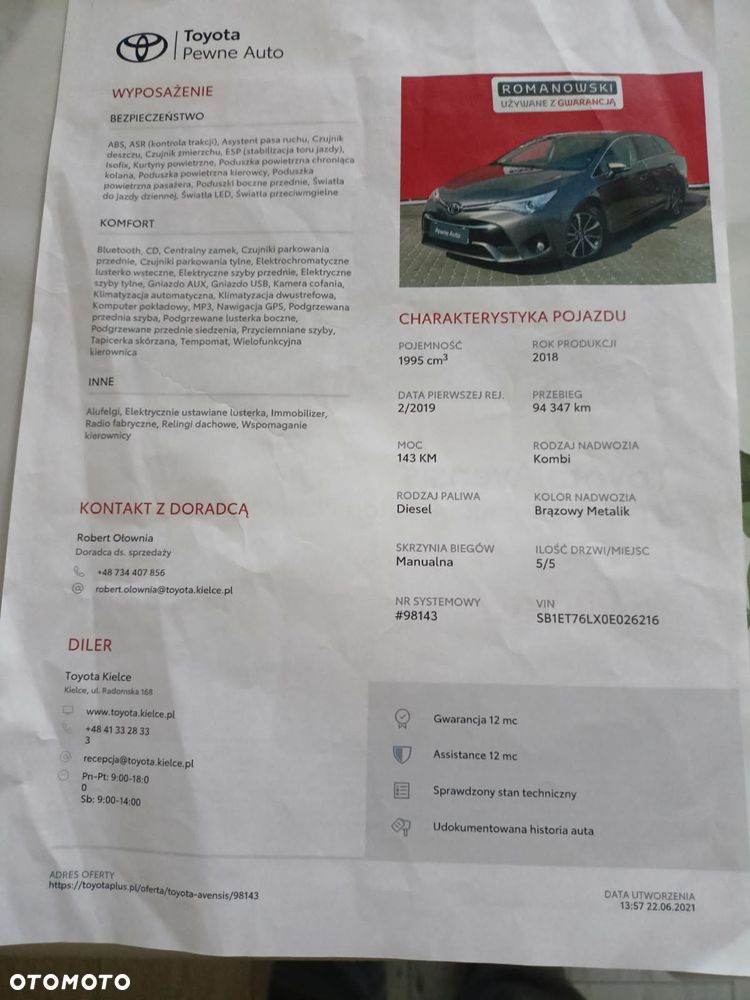 Toyota Avensis 2.0 D-4D Premium - 9