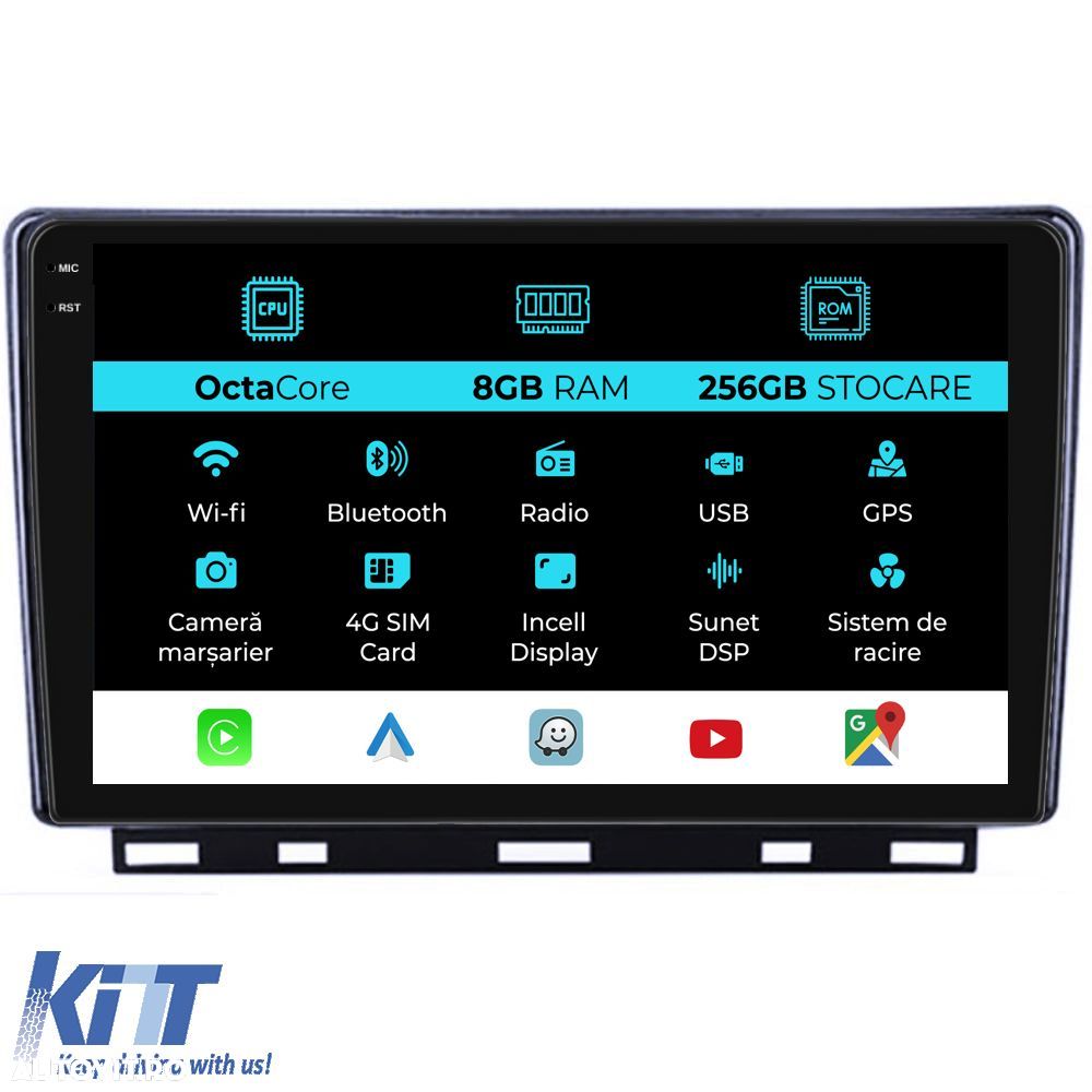 Navigatie Dedicata Renault Clio 5 (2019-2024), 9Inch, 8Gb Ram, 256Gb S - 1