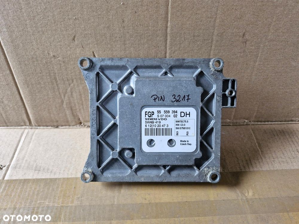 Komputer sterownik silnika Opel 55559394 DH 5WK9419 PIN