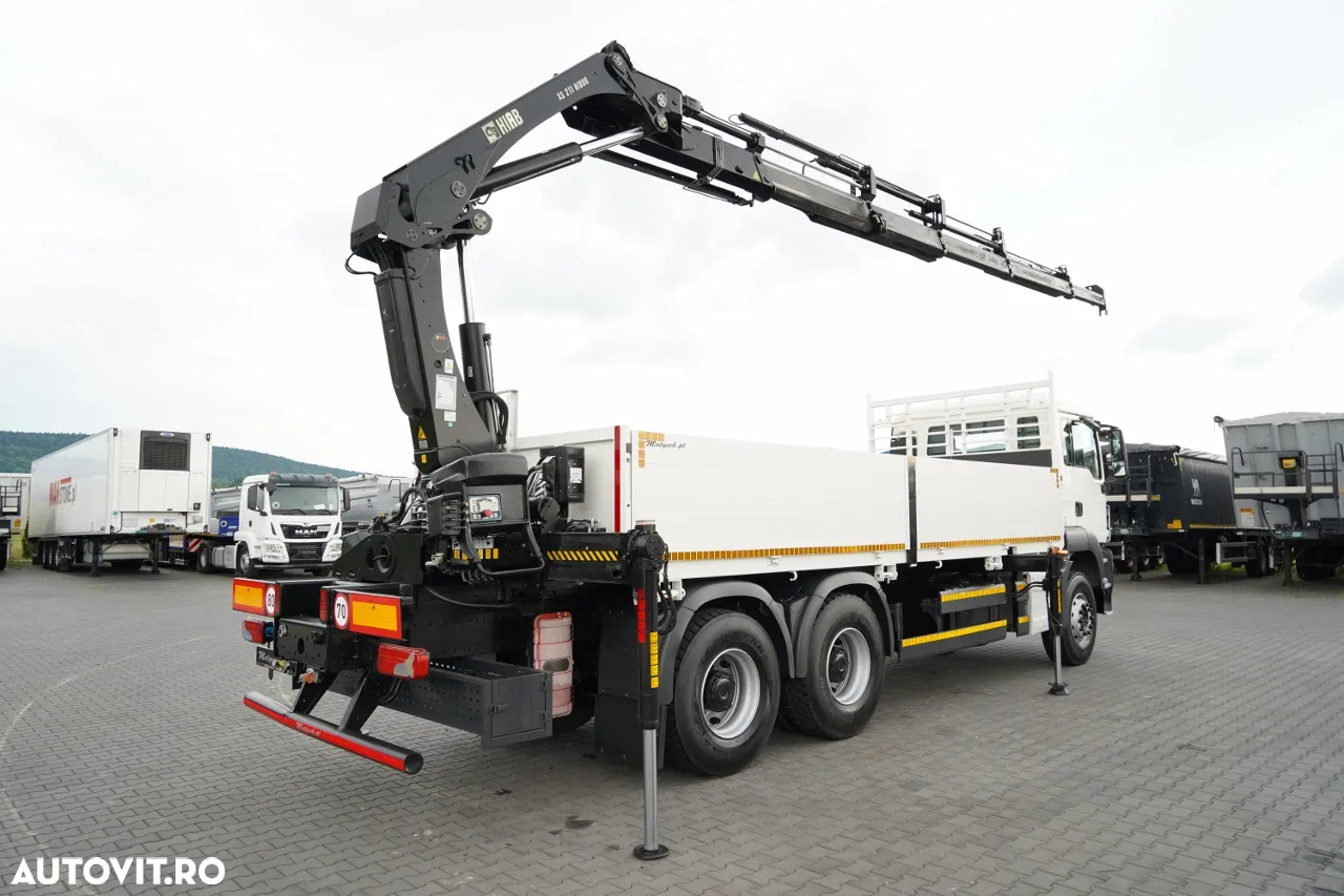 MAN TGS 26.360 / 6X4 / BOTTOM 6.5 M + HDS HIAB 211 EP-5 / CAPACITATE MAXIMĂ DE RIDICARE: 6 900 KG / RADIOCOMANDĂ / ROTARE / MANUALĂ / EURO 6 - 5