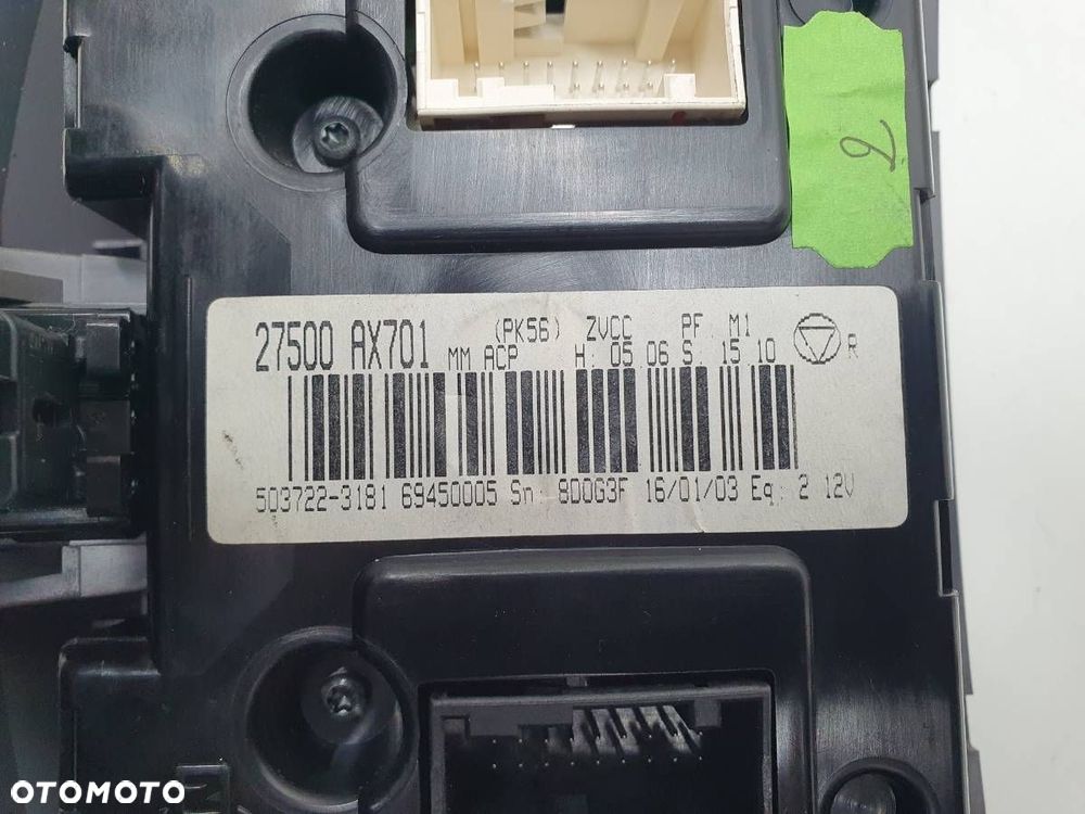 PANEL NAWIEWU 27500 AX701 NISSAN MICRA K12 2003 EU - 4