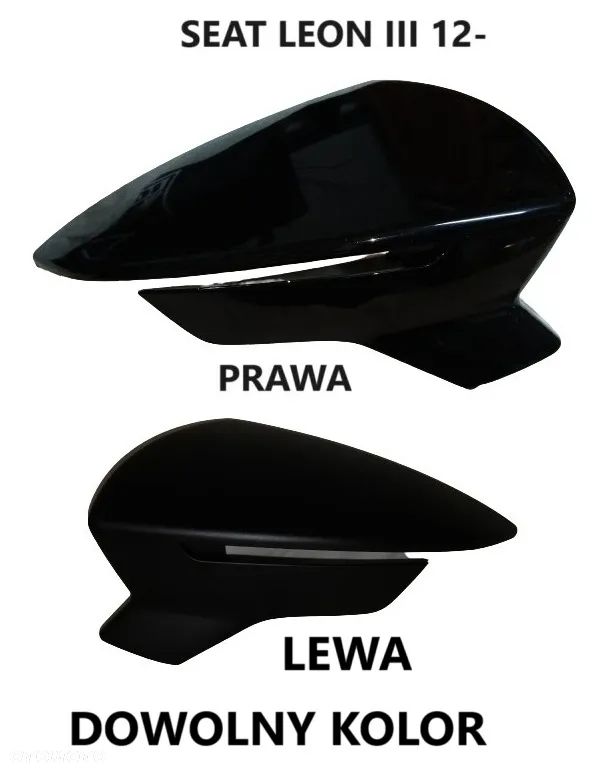 SEAT IBIZA EXEO LEON TOLEDO CORDOBA ALHAMBRA OBUDOWA LUSTERKA DOWOLNY KOLOR PRAWA, LEWA - 2