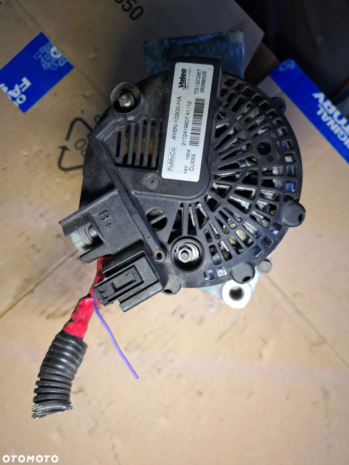 Ford Fiesta MK7 Fokus MK3 1.6 alternator Valeo 120A AV6N-10300-HA - 2