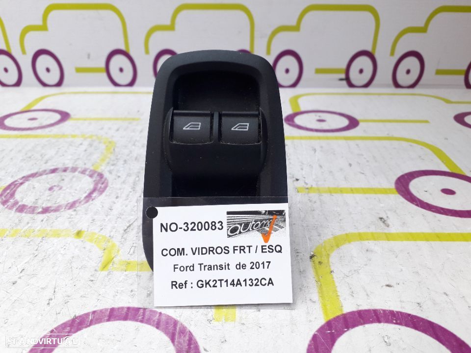 Comando de Vidros Frt / Esq Ford	Transit de 2017 - Ref : GK2T14A132CA - NO320083 - 1