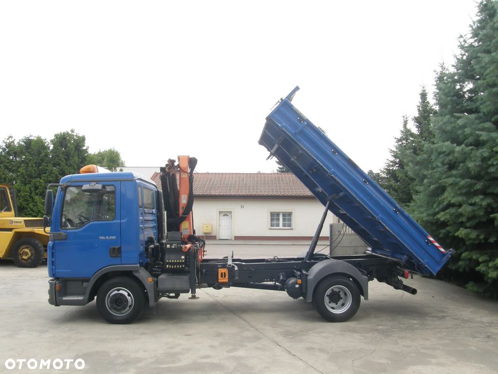 MAN TGL 8.210 2006 HDS Palfinger wywrotka Meiller-Kipper z Niemiec - 16