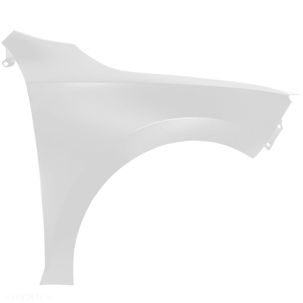 BLU Błotnik SEAT TOLEDO IV 4 LF9E Prawy Biały 2012-2019 przód CandyWeiss bez otworu na migacz - 2