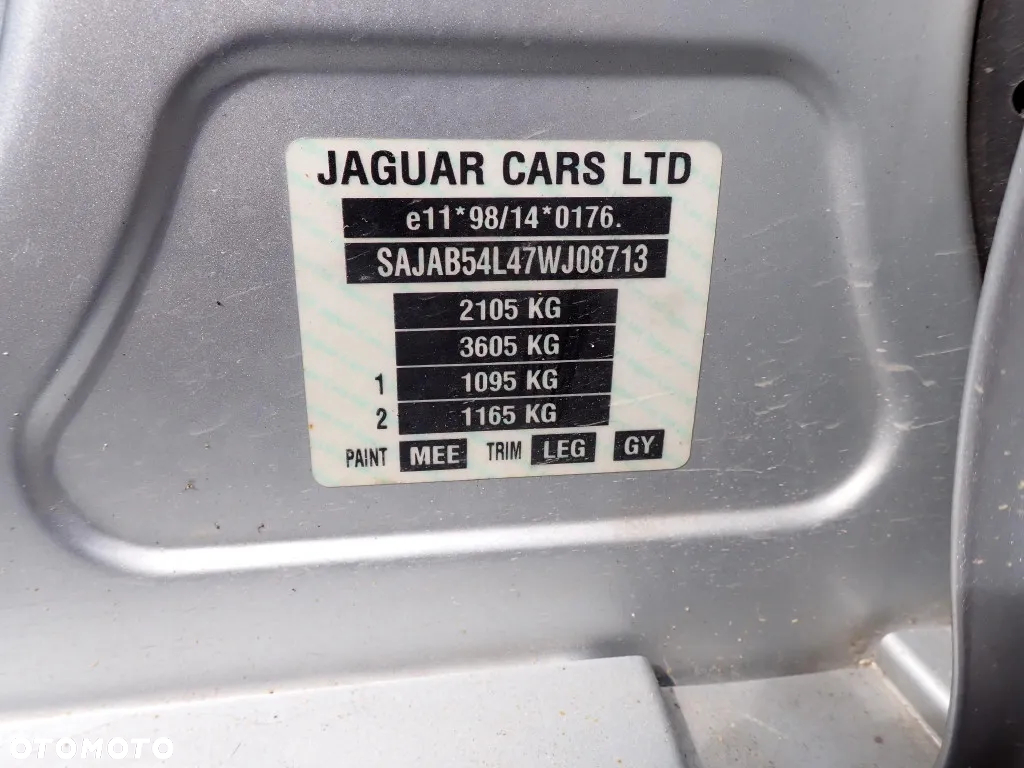 CZĘŚCI - Jaguar X-TYPE CF1 3,0 V6 WB AJ-V6 231KM 4X4 KOMBI LAKIER MEE 2006r. INDEX - 9472 - 6