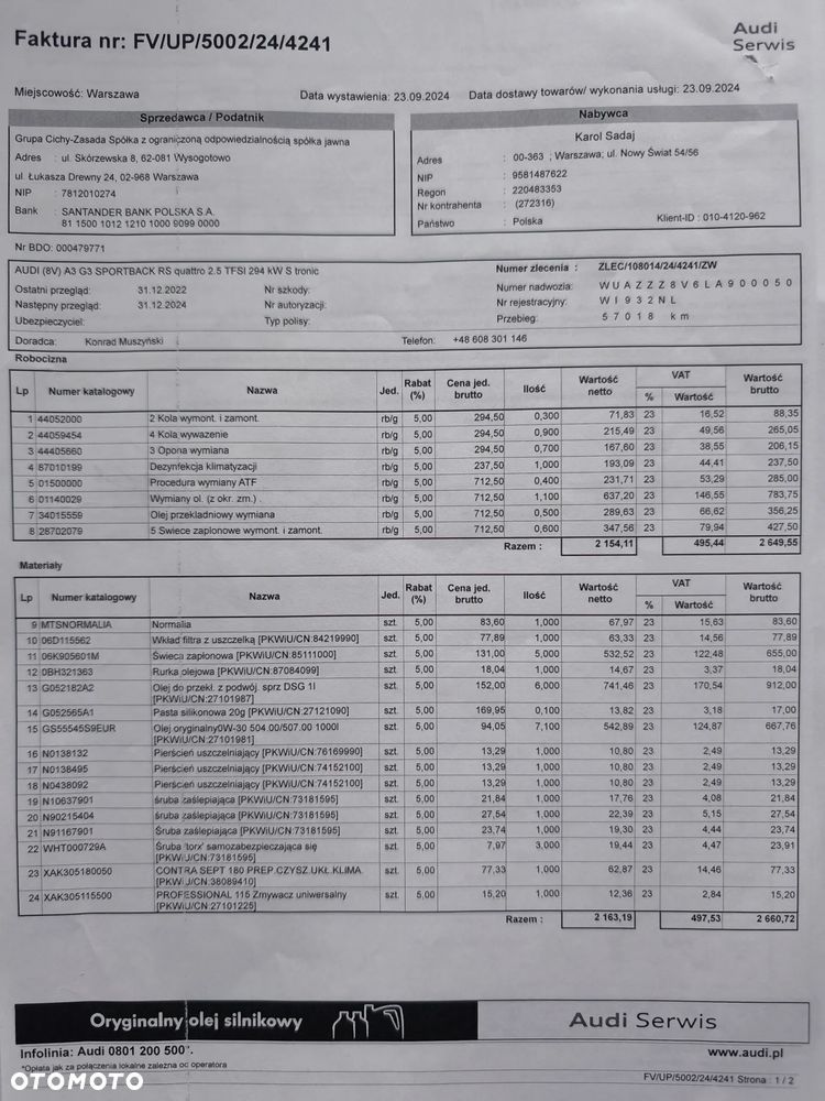 Audi RS3 Sportback 2.5 TFSI GPF Quattro S tronic - 29
