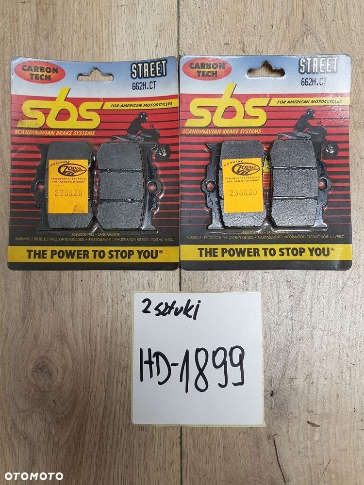 Klocki hamulcowe SBS 662H.CT Harley Davidson - 1