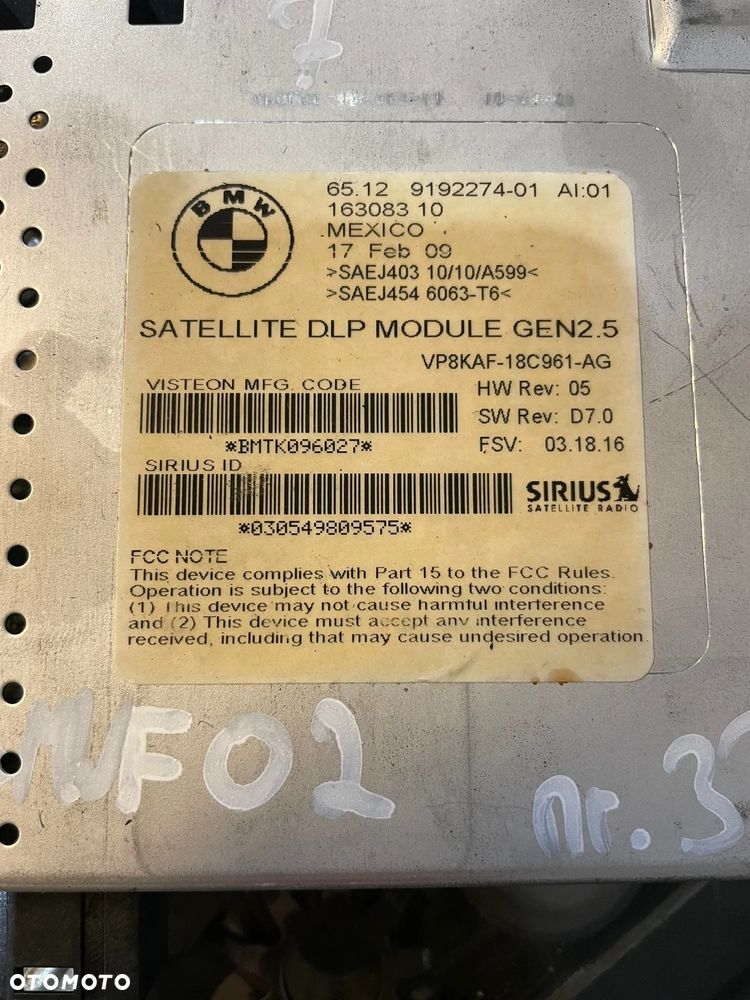 BMW F02 TUNER MODUL RADIA 9192274 - 2