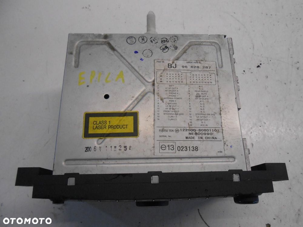 radio cd chevrolet epica 96628287 # - 2