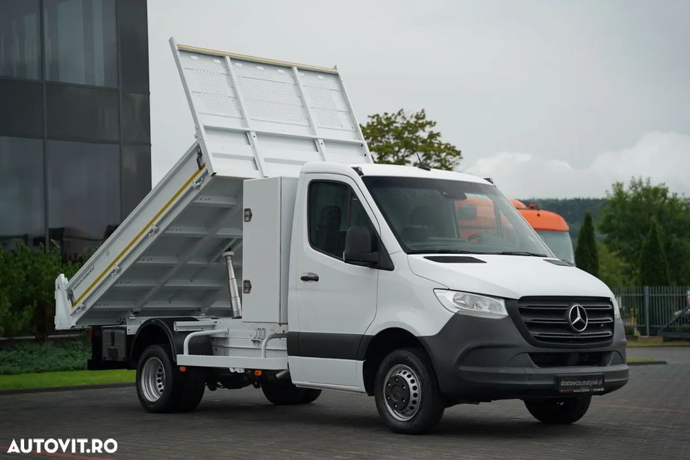 Mercedes-Benz SPRINTER / BASCULABILĂ - 3 M / ROȚI SPATE DUBLE / MANUALĂ / IMPORT - 4