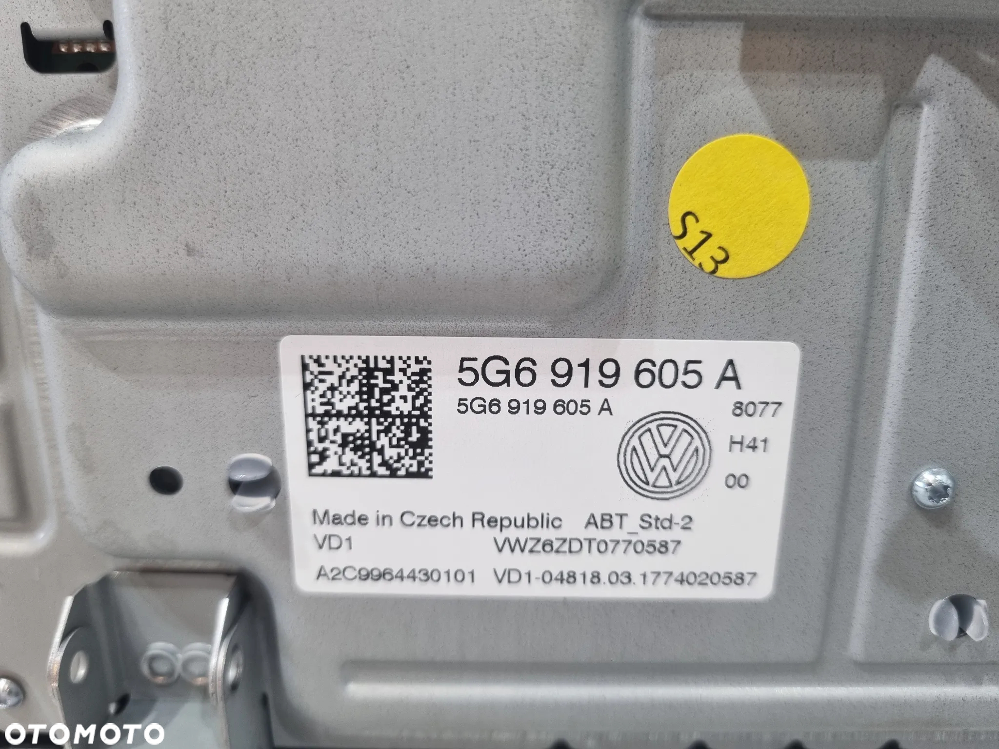 VW PASSAT B8 GOLF VII ARTEON T-ROC CZYTNIK MULTIMEDIA RADIO WYŚWIETLACZ 3Q0035824B 5G6919605A - 5