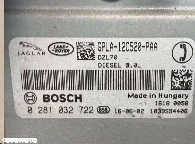GPLA-12C520 komputer sterownik silnika Jaguar f-pace x761 range rover - 3