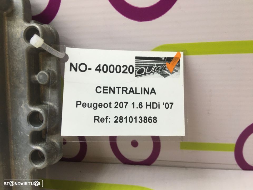 Centralina Peugeot 207 1.6 HDi 109 Cv de 2007 - Ref: 281013868 - NO400020 - 3