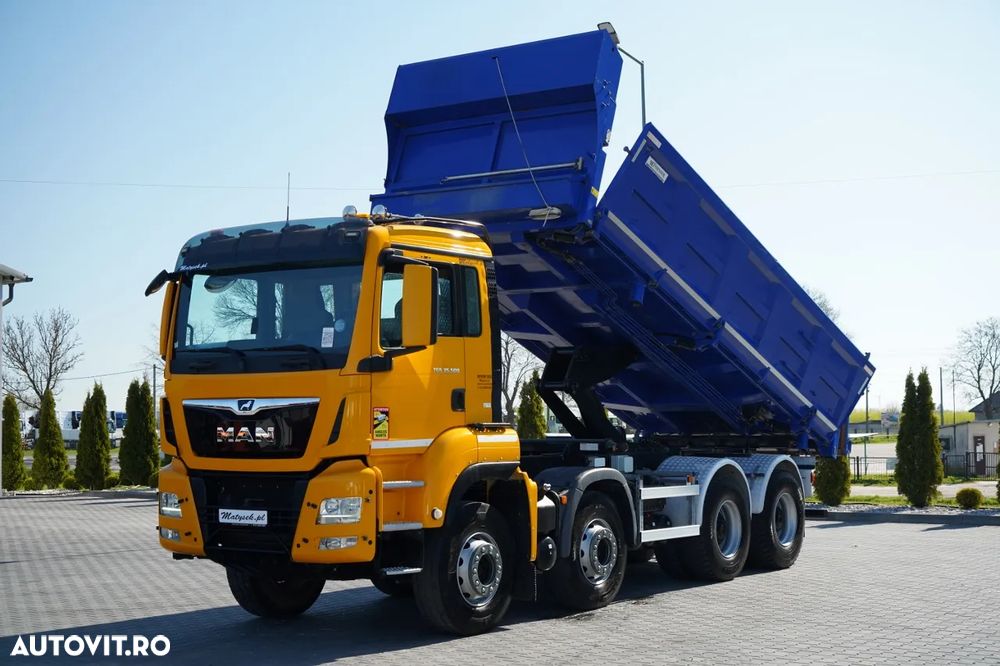 MAN TGS 35.500 / 8x4 / BASCULANTE / HYDROBURTA / BORDMATIK / NAVI / 2019 - 2