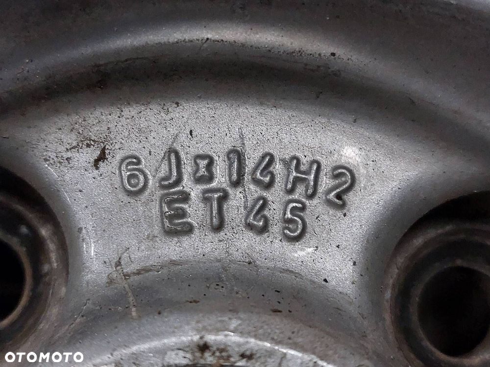 FELGI ALUMINIOWE 4SZT 4x100 6Jx14 ET45 FI57,1 VW GOLF POLO 1H0601025R - 5
