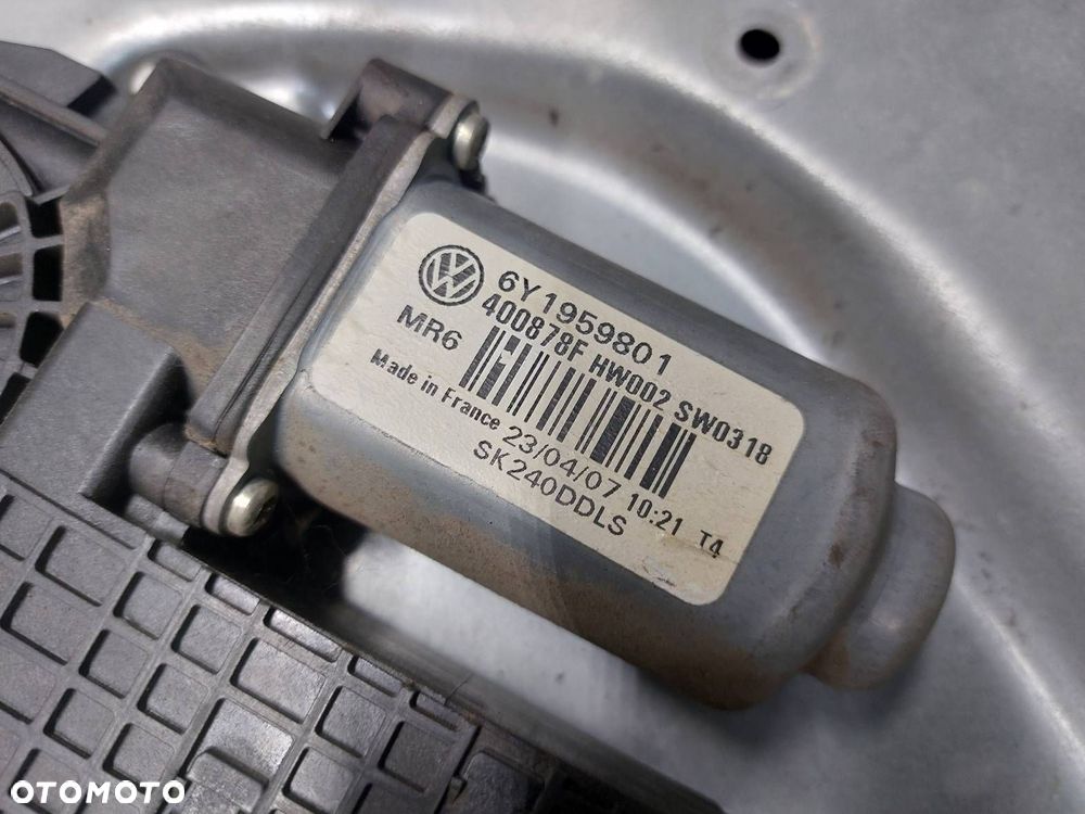 MECHANIZM PODNOŚNIK SZYBY LEWY PRZÓD SKODA FABIA I LIFT 6Y1959801 - 4