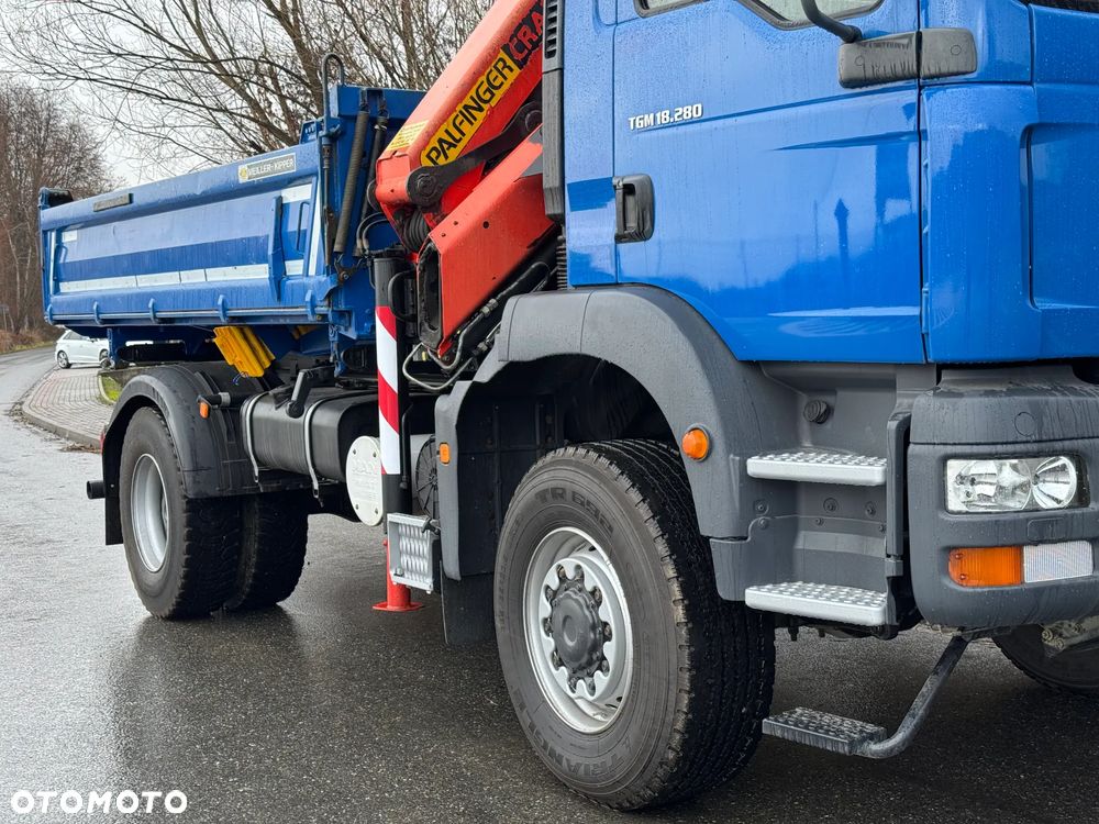 MAN * MAN 18 280 * Kiper Wywrotka * 4x4 * HDS Palfinger  120 STAN BARDZO DOBRY * Sprowadzony - 5