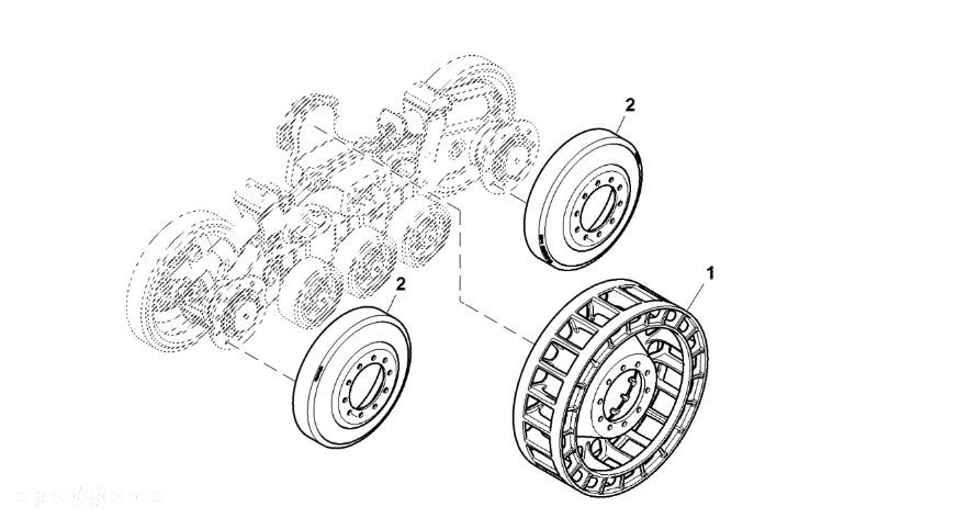 John Deere 9470RX - Koło RE575989 (Gąsienice i obciążniki) - 1
