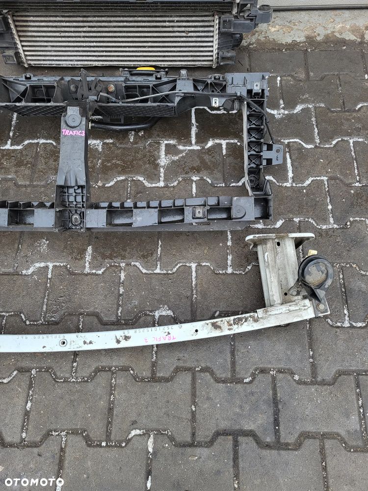 RENAULT TRAFIC 3 PAS PRZEDNI WZMOCNIENIE CHŁODNICE WENTYLATORY KOMPLET 752101525R 625001299R 921008178R - 3