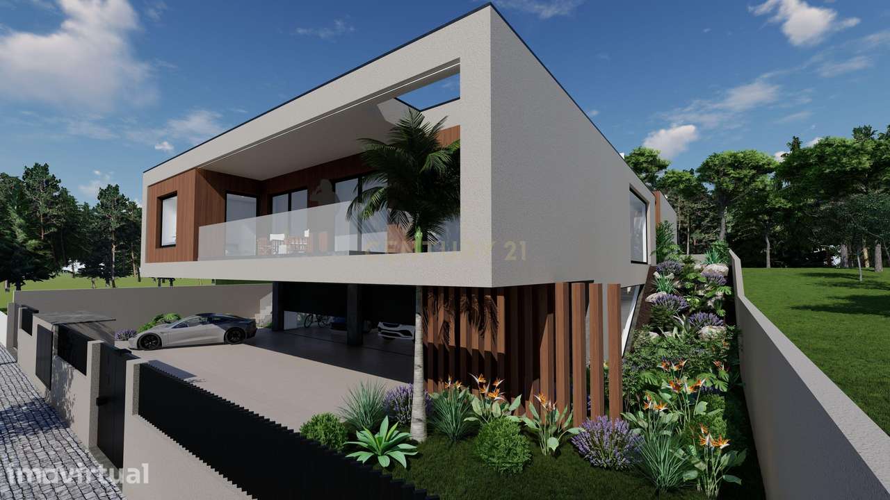 Moradia T5 Térrea de Luxo com Piscina e Garagem para 4 Viaturas - Amor - Grande imagem: 2/12