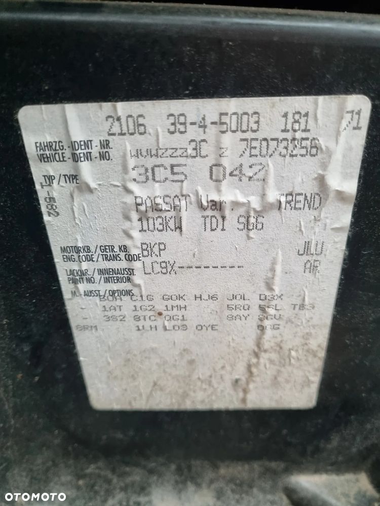 Vw passat b6 kombi 2.0 tdi BKP skrzynia JLU lakier LC9X na czesci - 6