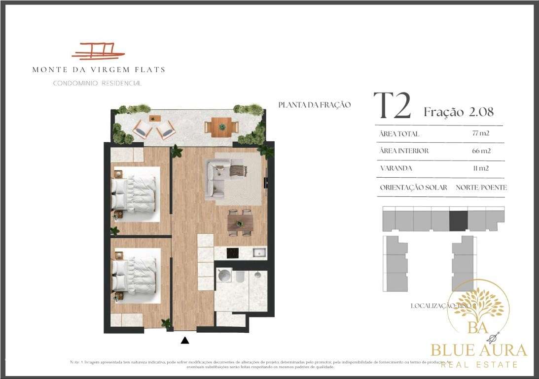Apartamento T2 Novo com Varanda - Grande imagem: 3/6