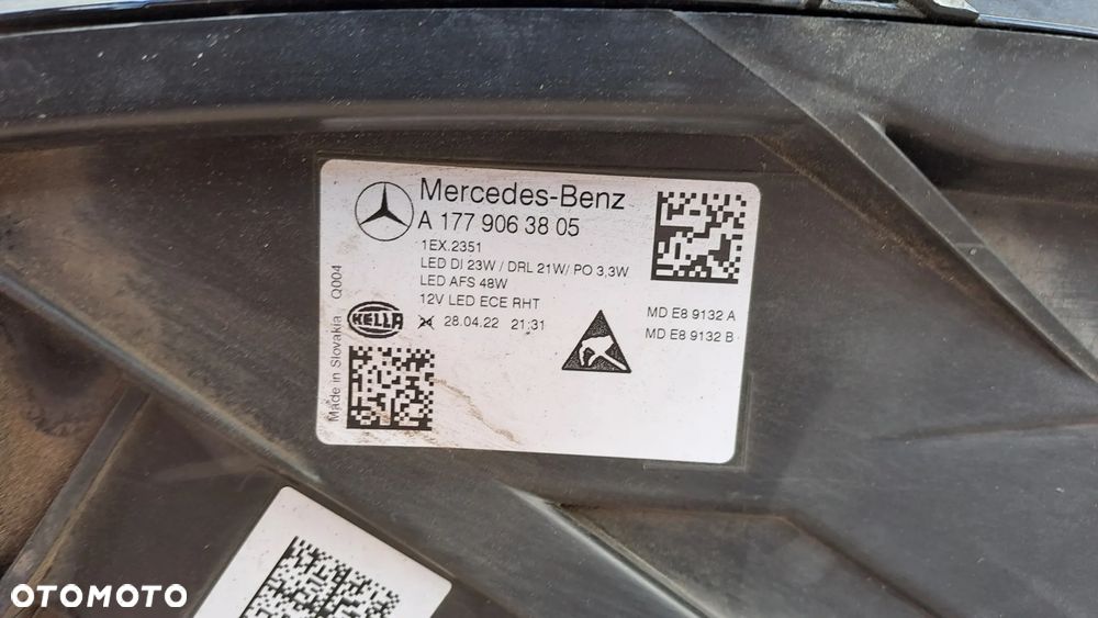 MERCEDES A-KLASA W177 PRAWA LAMPA FULL LED A1779063805 - 5