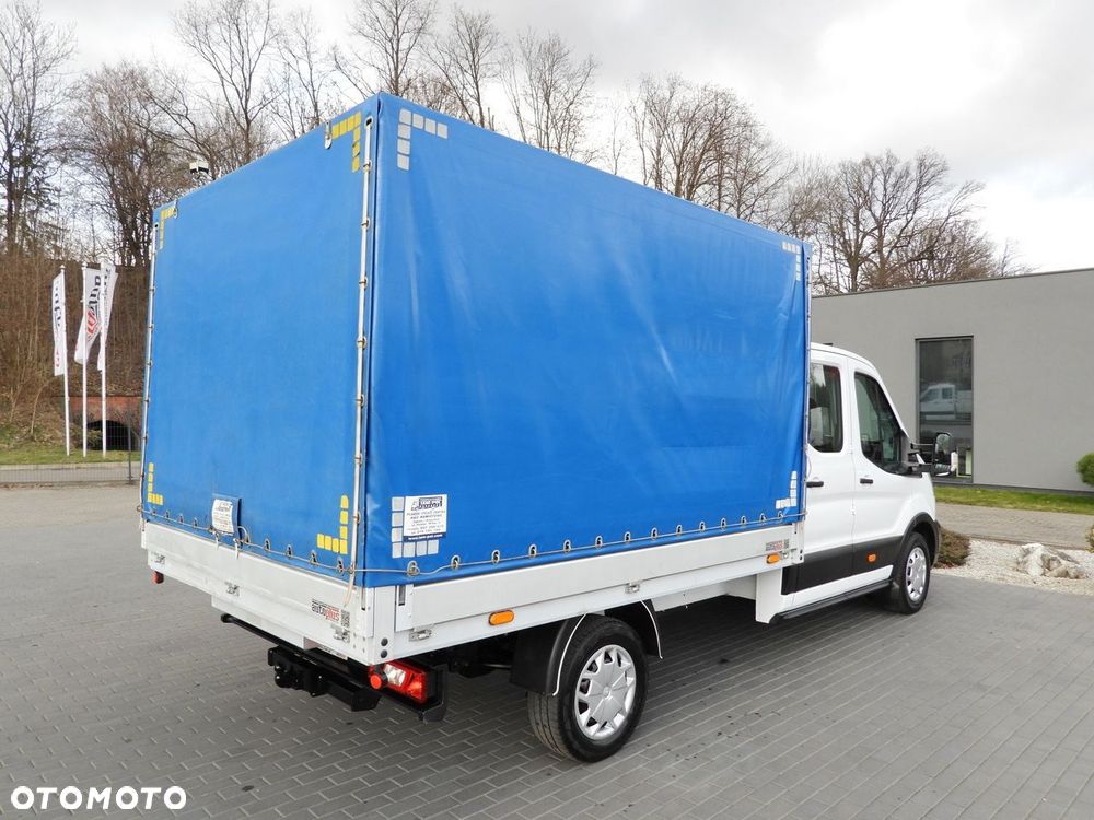 Ford TRANSIT SKRZYNIA PLANDEKA PODWÓJNA KABINA DOKA 7 MIEJSC TEMPOMAT LEDY KLIMATYZACJA  130KM - 13