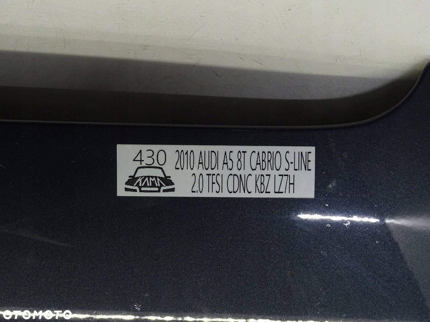 MASKA POKRYWA PRZÓD PRZEDNIA SILNIKA AUDI A5 8T 3D / 5D 07-11R LZ7H - 9