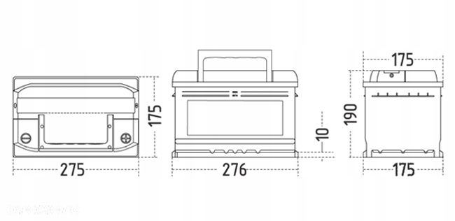 Akumulator SZNAJDER Carbon 77Ah 750A START-STOP!! - 2