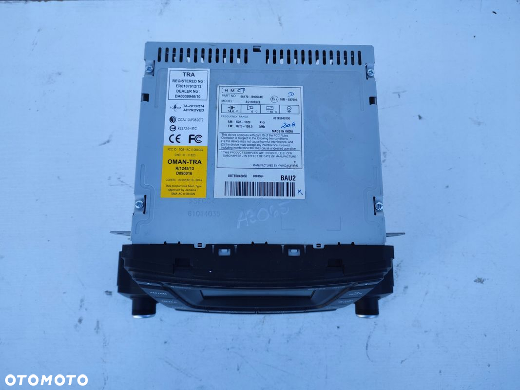 Radio fabryczne HYUNDAI I10 II 96170-B90504X 76TYS PRZEBIEGU - 4