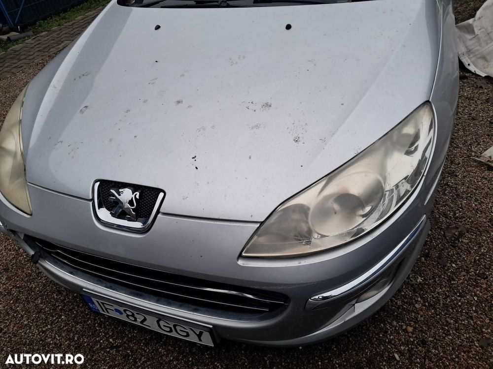 Peugeot 407, capota motor, faruri, aripi. - 1