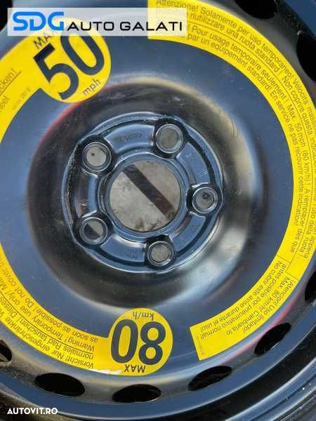 Roata Janta Tabla Rezerva cu Cauciuc Anvelopa Noua Continental 205 55 16 R16 Seat Toledo 2 1999 - 2005 Cod sdgb30 1J0601027R 1J0601027T - 2