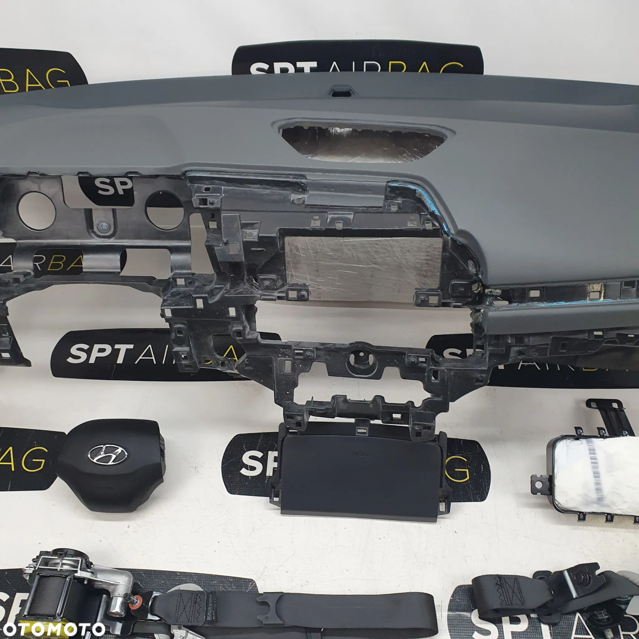 HYUNDAI IONIQ LIFT DESKA ROZDZIELCZA KONSOLA KOKPIT PULPIT PODUSZKI AIRBAG AIR BAG PASY KIT SET - 3