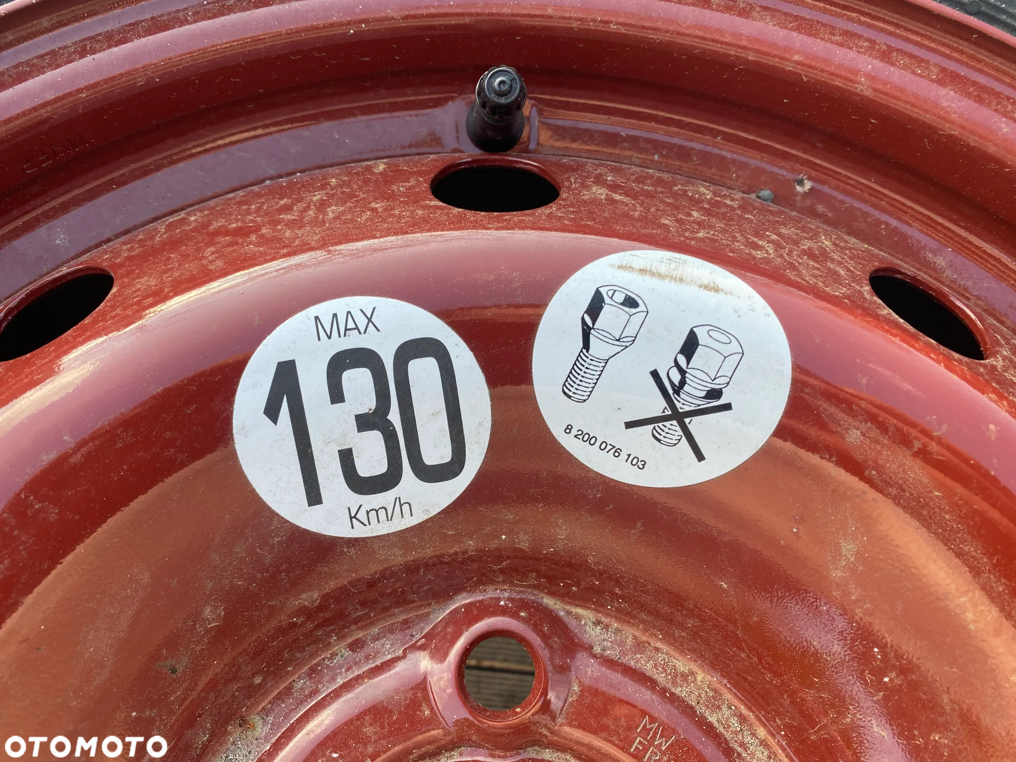 KOŁO ZAPASOWE ZAPAS DOJAZDÓWKA RENAULT Rozstaw śrub 5x114,3 185X65X16 CONTINENTAL 8200076103 - 4