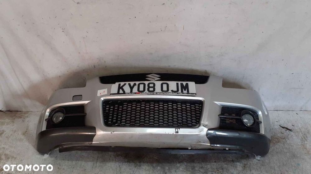 + ZDERZAK PRZÓD PRZEDNI SUZUKI SWIFT 4 IV 6 VI SPORT ZCC SREBRNY HALOGENY - 1