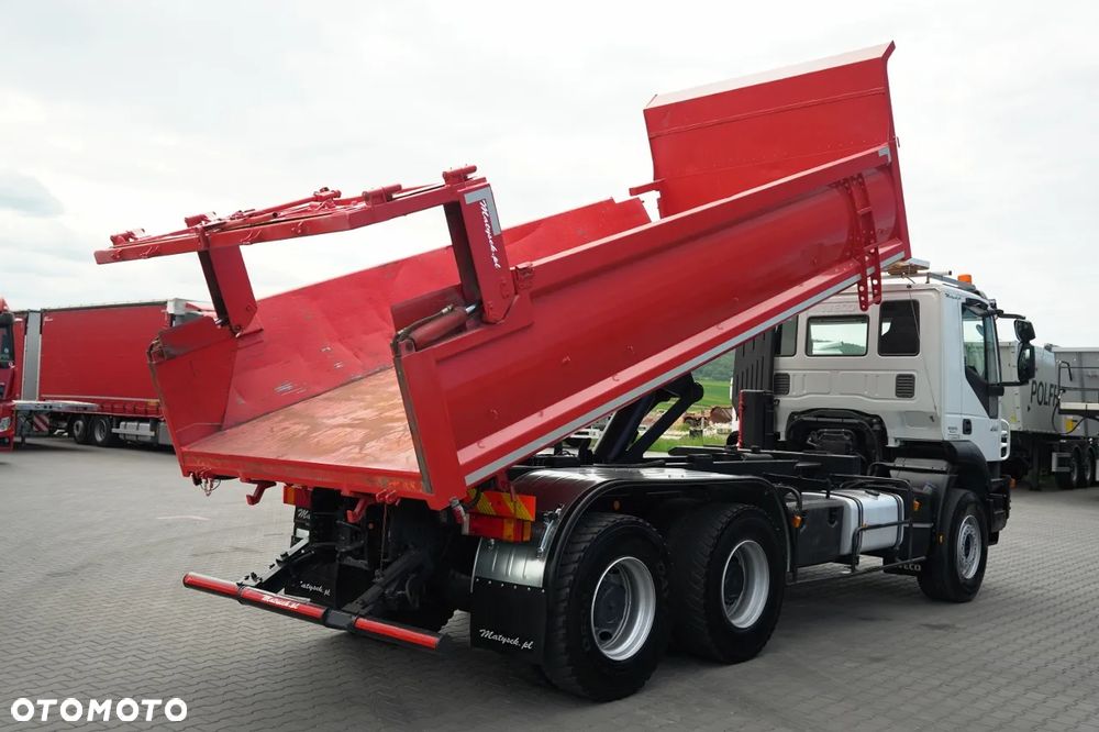Iveco TRAKKER 450 / 6X4 / WYWROTKA / HYDROKLAPA / HYDROBURTA / BORDMATIC / CZOŁOWNICA / EURO 5 / - 4