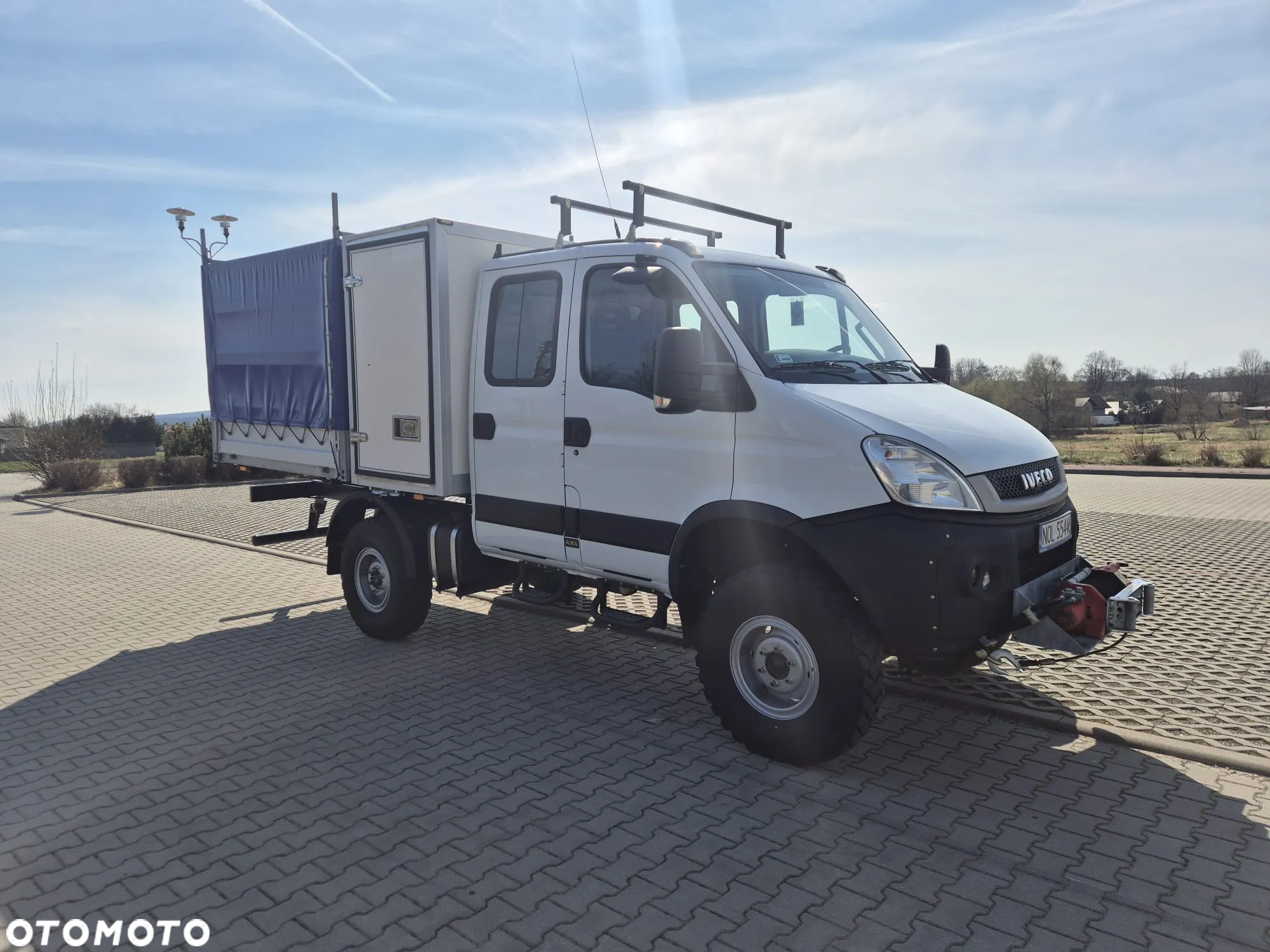 Iveco Daily 55S17W | 4X4 | 3.0L | Doka | 7 osób | Skrzynia z Kontenerem | Kamper | Do Zabudowy | Plandeka - 7